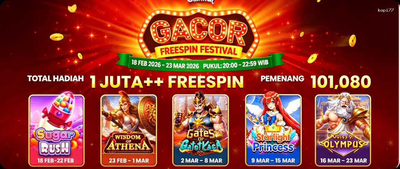 Login kopi77 Sekarang Bonus Melimpah